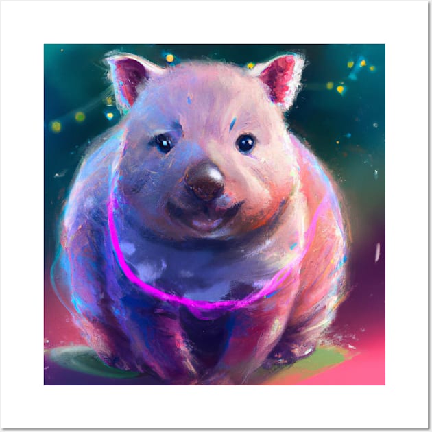 Cute Wombat Drawing Wall Art by Play Zoo